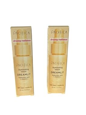 Pacifica Dreamlit Illuminating Lotion Hyaluronic Acid + Vitamin C 1.7 fl oz x2